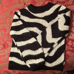 Who What Wear zebra soft cozy sweater.
